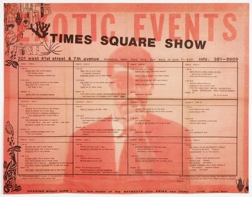 Designed by Beth B and Scott B, Times Square Show Programming Poster, 1980
